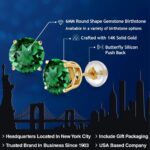 1746868555 gem stone king 14k yellow gold gemstone birthstone stud earrings round 6mm gold earrings for women men.jpg