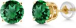 1746868557 gem stone king 14k yellow gold gemstone birthstone stud earrings round 6mm gold earrings for women men.jpg