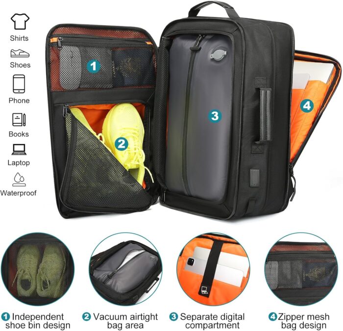 1746870086 vacuum compression backpack with pump extra large capacity 45l expandable travel backpack water resistant 17.3 laptop backpack with usb charging port for men women.jpg