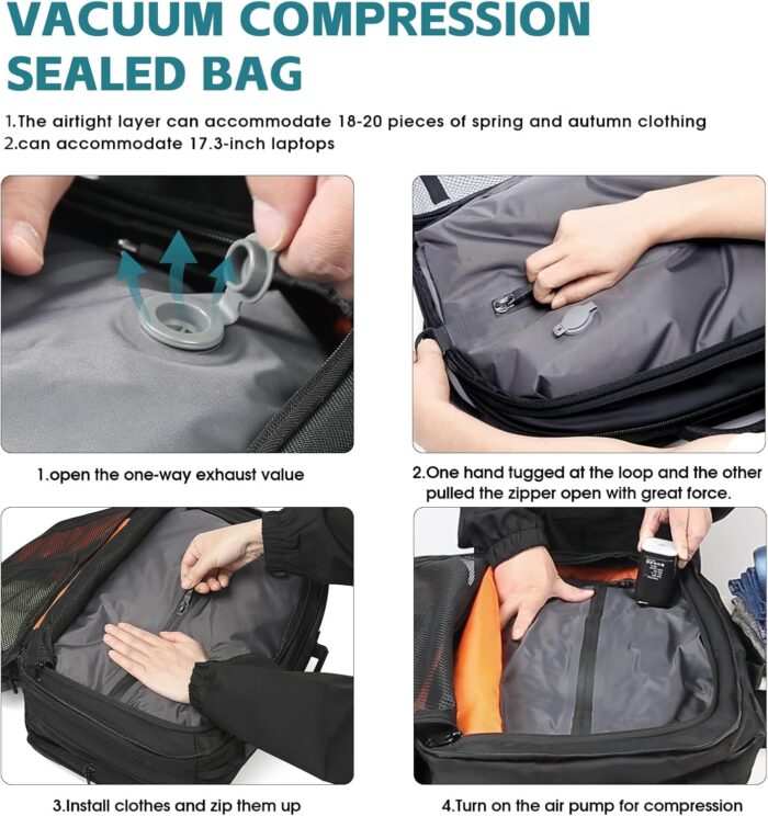 1746870088 vacuum compression backpack with pump extra large capacity 45l expandable travel backpack water resistant 17.3 laptop backpack with usb charging port for men women.jpg
