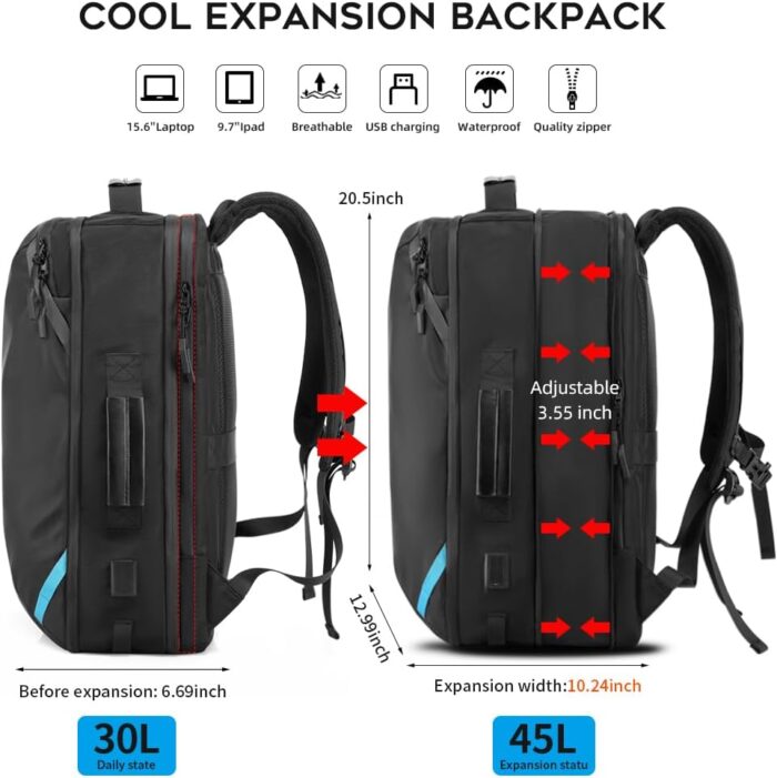 1746870091 vacuum compression backpack with pump extra large capacity 45l expandable travel backpack water resistant 17.3 laptop backpack with usb charging port for men women.jpg