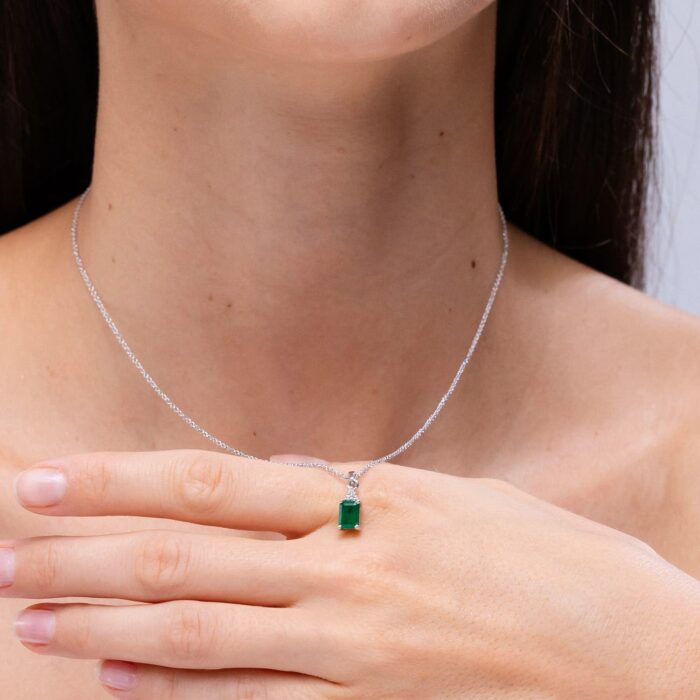 1746879741 angara natural emerald cut emerald pendant with diamond trio in silver 14k solid goldplatinum may birthstone birthday engagement anniversary wedding jewelry gift for women.jpg