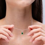 1746879743 angara natural emerald cut emerald pendant with diamond trio in silver 14k solid goldplatinum may birthstone birthday engagement anniversary wedding jewelry gift for women.jpg