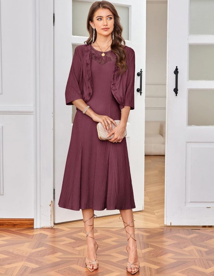 1746880729 grace karin 2025 mother of the bride dress with jacket women stretchy lace 2 piece wedding guest dresses.jpg