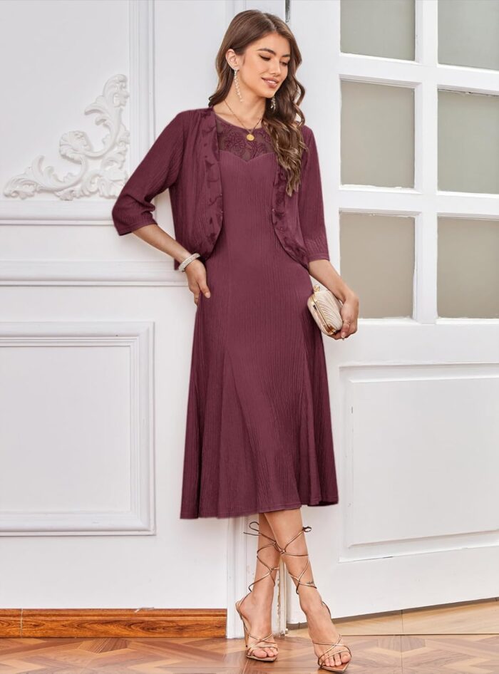 1746880735 grace karin 2025 mother of the bride dress with jacket women stretchy lace 2 piece wedding guest dresses.jpg
