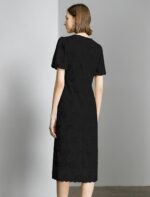 1746888476 womens lace floral v neck dress with puff sleeves and back zipper elegant and romantic design.jpg
