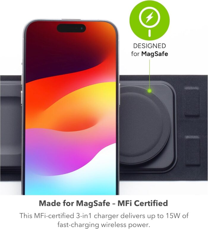 1746889458 mophie 3 in 1 travel charger v2 with magsafe portable wireless charging hub compatible with apple devices iphone 1615141312 apple watch series 10 to 1 ultra airpods pro3rd gen black.jpg