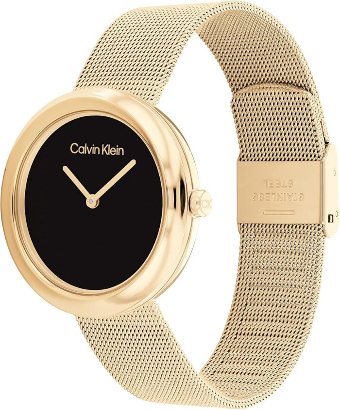 1746890879 calvin klein womens twisted bezel 34mm 2h quartz watch stainless steel bracelet water resistance 30 meters minimalistic style – premium fashion gift for her.jpg