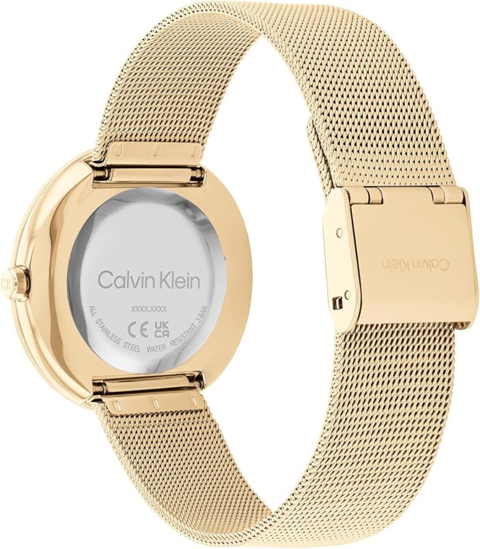 1746890881 calvin klein womens twisted bezel 34mm 2h quartz watch stainless steel bracelet water resistance 30 meters minimalistic style – premium fashion gift for her.jpg