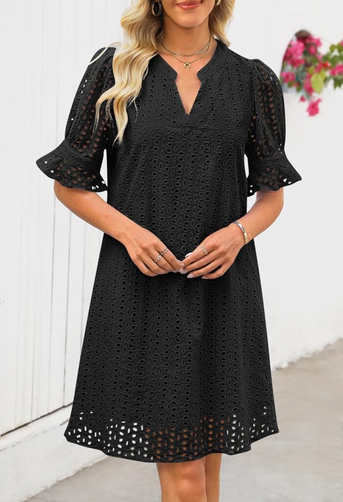 1746892278 merokeety womens 2025 summer short sleeve mini dress v neck ruffle hollow out eyelet lace dresses.jpg