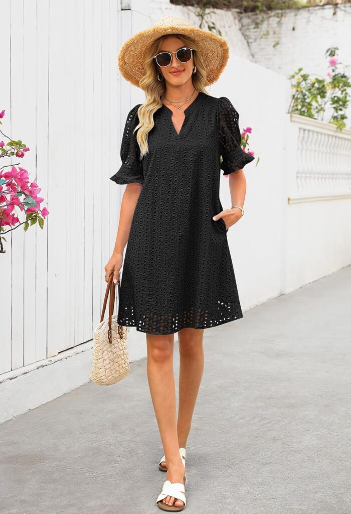 1746892287 merokeety womens 2025 summer short sleeve mini dress v neck ruffle hollow out eyelet lace dresses.jpg
