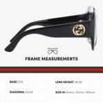 1746893412 gucci gg0053sn designer sunglasses elegant vintage woman rectangular frame eyewear with premium eshades kit epitome of luxury and style.jpg