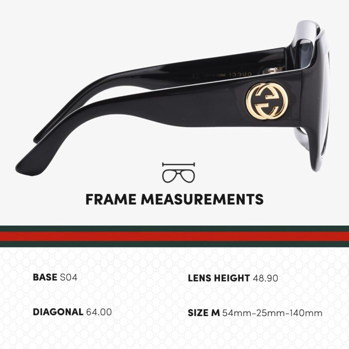 1746893412 gucci gg0053sn designer sunglasses elegant vintage woman rectangular frame eyewear with premium eshades kit epitome of luxury and style.jpg