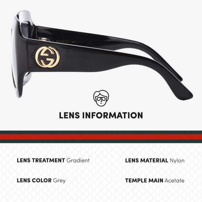 1746893414 gucci gg0053sn designer sunglasses elegant vintage woman rectangular frame eyewear with premium eshades kit epitome of luxury and style.jpg