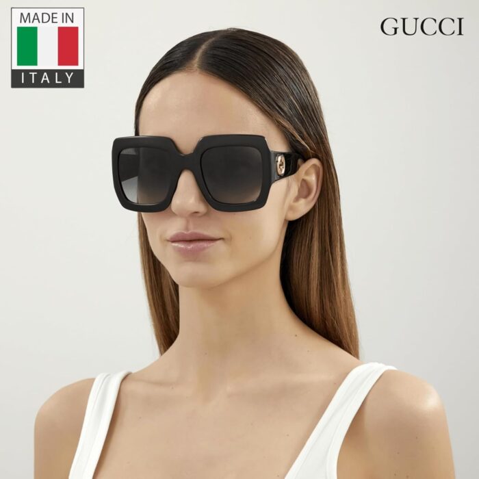 1746893418 gucci gg0053sn designer sunglasses elegant vintage woman rectangular frame eyewear with premium eshades kit epitome of luxury and style.jpg