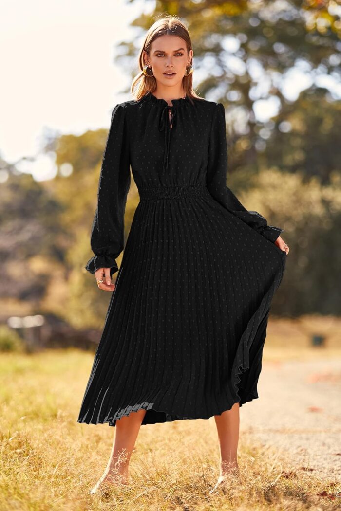 1746899208 prettygarden womens 2025 spring fall midi dress casual long sleeve v neck swiss dot pleated a line flowy dresses.jpg