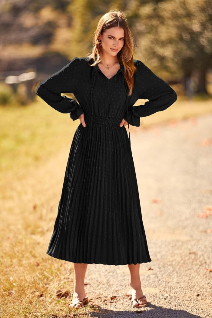 1746899213 prettygarden womens 2025 spring fall midi dress casual long sleeve v neck swiss dot pleated a line flowy dresses.jpg