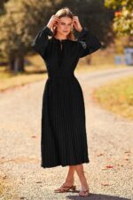 1746899215 prettygarden womens 2025 spring fall midi dress casual long sleeve v neck swiss dot pleated a line flowy dresses.jpg