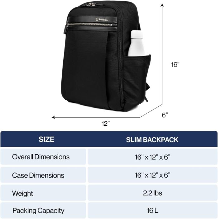 1746900258 travelpro platinum elite slim laptop travel backpack fits up to 16 inch laptop business water resistant men and women vintage grey.jpg