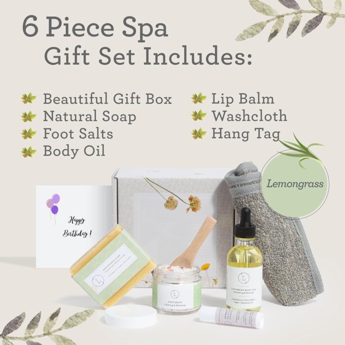 1746904187 lizush lemongrass 6 piece spa gift set for women relaxing self care basket luxury handmade body care items for premium relaxation sending hugs handmade in the usa.jpg