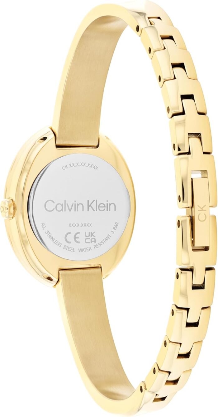 1746904469 calvin klein womens twisted bezel 24mm 2h quartz watch adjustable stainless steel bangle water resistance 30 meters – premium fashion for all occasions gift for her.jpg