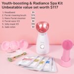 1746908119 colorfarm facial steamer skin care set face steamer home spa kit deep cleaning unclogs pores with 5 skin care tools spa relaxing self care gifts for women youth boosting radiance spa kit.jpg