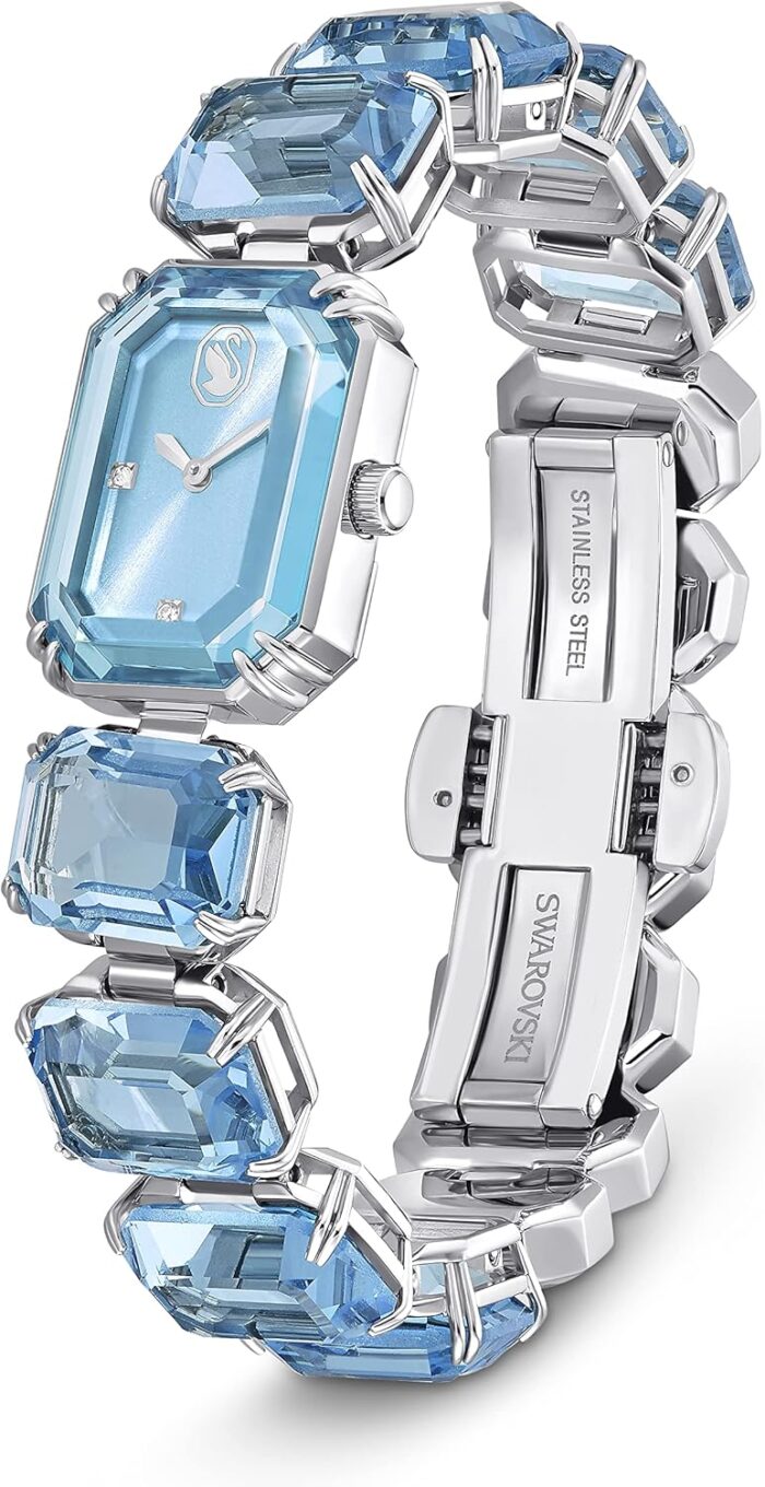 1746917079 swarovski millenia watch blue octagon cut crystals sapphire glass centrepiece and stainless steel accents part of the millenia collection.jpg