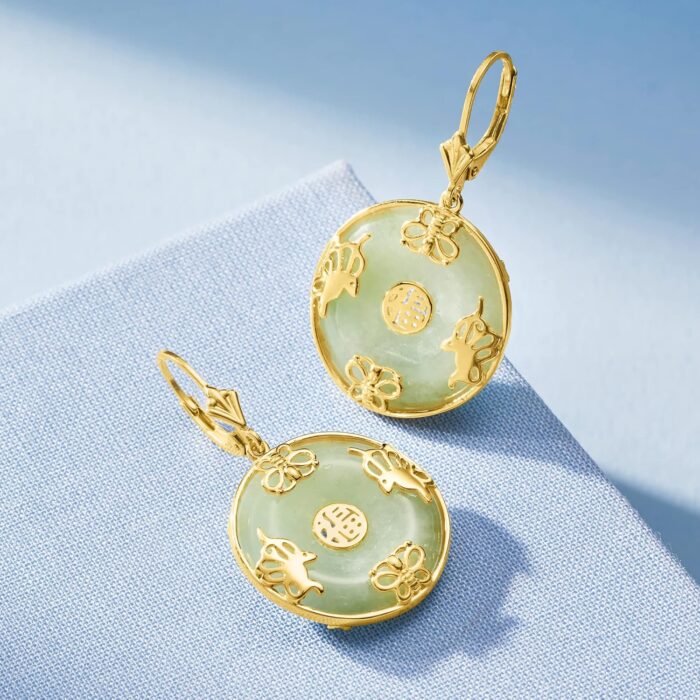 1746917835 ross simons good fortune butterfly drop earrings in 18kt gold over sterling.jpg