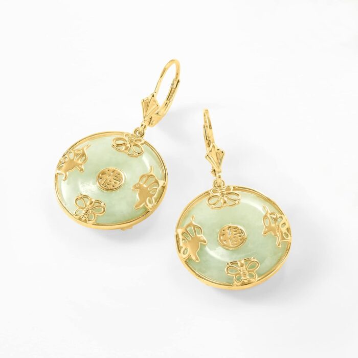 1746917841 ross simons good fortune butterfly drop earrings in 18kt gold over sterling.jpg