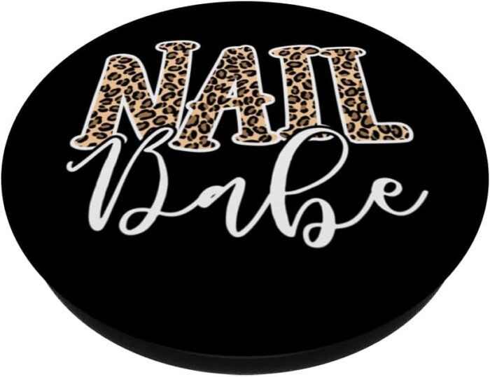 1746922171 nail babe nail salon nail designer leopard nail tech popsockets swappable popgrip.jpg