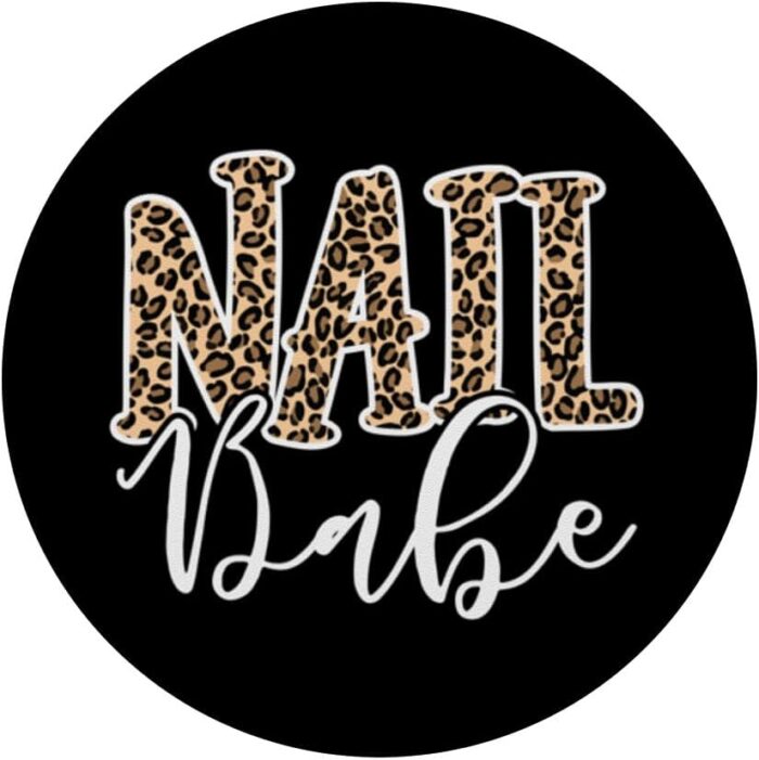 1746922172 nail babe nail salon nail designer leopard nail tech popsockets swappable popgrip.jpg