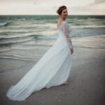 1746925885 wedding dresses for bride 2025 with lace appliques chiffon a line women dress long sleeves beach bride dress.jpg