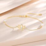 1746928637 fancime real solid 14k yellow gold lotus flower bracelet with 4mm freshwater pearls luxury bracelet real pearl fine jewelry for women wife 6.71.2 extender 1.7g.jpg