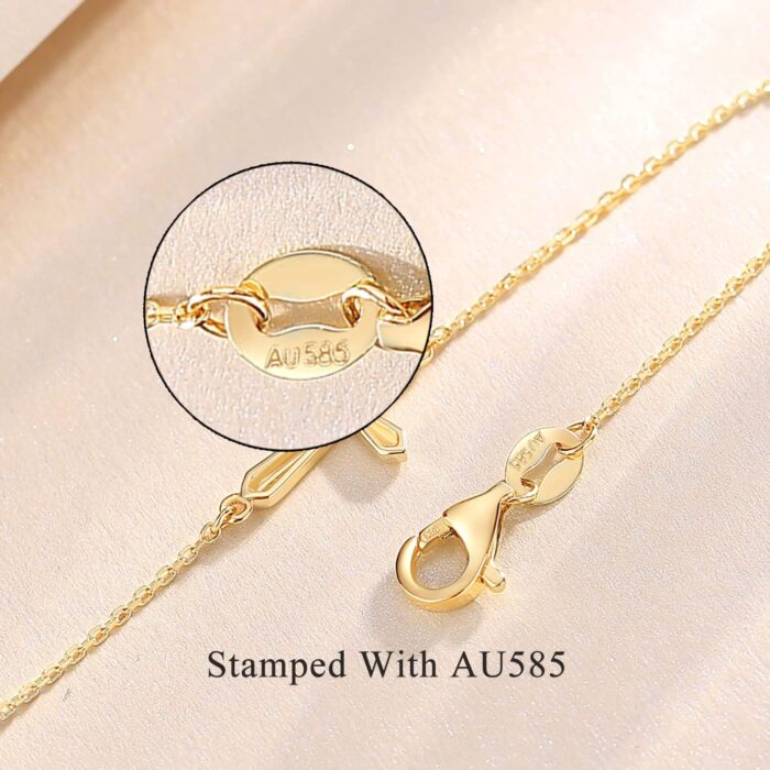 1746928640 fancime real solid 14k yellow gold lotus flower bracelet with 4mm freshwater pearls luxury bracelet real pearl fine jewelry for women wife 6.71.2 extender 1.7g.jpg