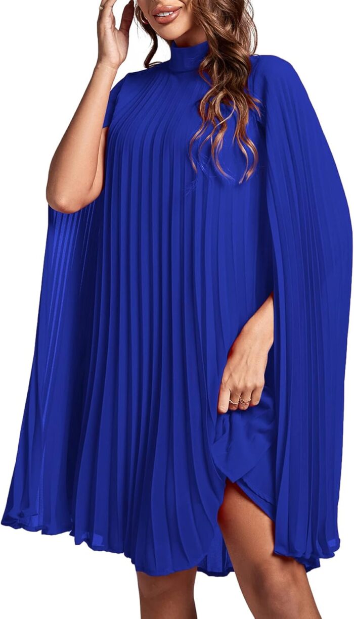 1746929539 rooscier womens mock neck cloak sleeve pleated keyhole back flowy party midi dress.jpg