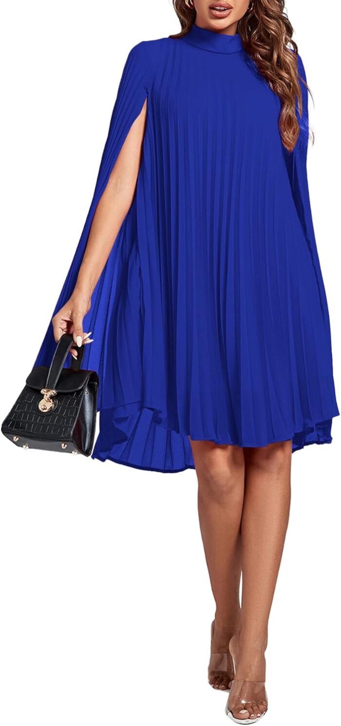 1746929541 rooscier womens mock neck cloak sleeve pleated keyhole back flowy party midi dress.jpg