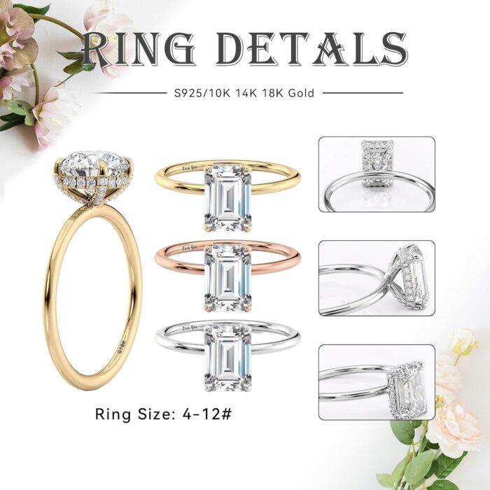 1746931781 11.522.53 carat center moissanite engagement rings for women 10k 14k 18k solid gold emerald cut moissanite wedding ring size 4 12.jpg