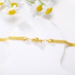 1746940098 sisgem 18k gold mesh link bracelets for women yellow gold diamond cut bead ball luxury bismark chain bracelet women jewelry gift.jpg