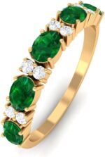 1746943897 certified lab grown emerald half eternity ring aaaa quality emerald diamond anniversary ring gift for women.jpg