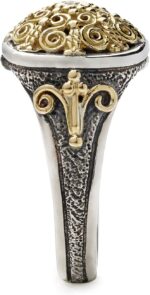 1746948962 womens diamond collection 925 sterling silver and 18k gold filigree diamond ring 0.2ct size 6.jpg