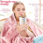 1746956340 mothers day gift basket for mom pink self care get well soon gifts thinking of you relaxing spa care package with blanket unique birthday gifts for women her best friends sister wife.jpg