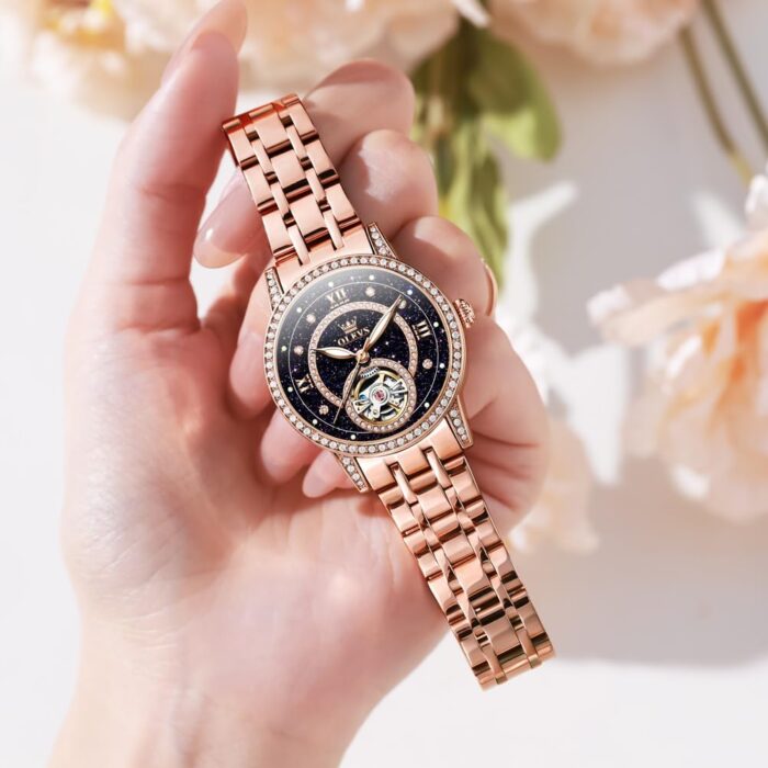 1746956420 olevs automatic womens watches mechanical diamond skeleton luxury dress stainless steel silverrose gold waterproof luminous ladies wrist watches gift set.jpg
