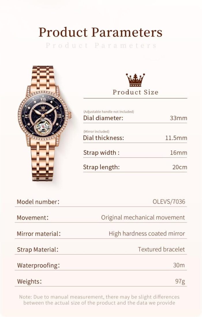 1746956421 olevs automatic womens watches mechanical diamond skeleton luxury dress stainless steel silverrose gold waterproof luminous ladies wrist watches gift set.jpg