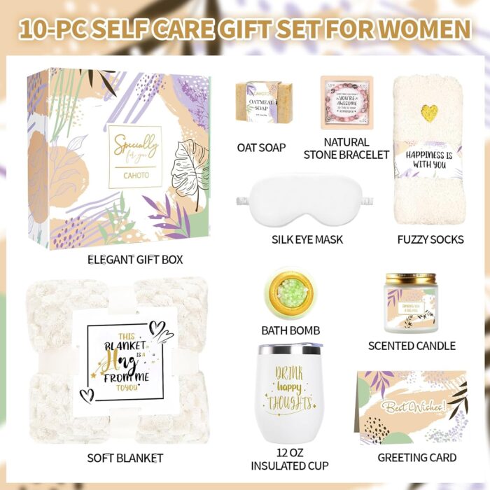 1746964523 get well soon gift with blanketself care gift basket birthday gift for women self care relaxing spa gift basket with blanket thinking of you gift for mom wife sister best friend aunt.jpg