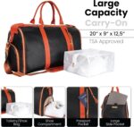 1746971591 luhxe travel convertible carry on garment roller bag with shoe pouch detachable shoulder strap charcoal.jpg