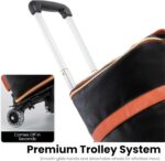 1746971592 luhxe travel convertible carry on garment roller bag with shoe pouch detachable shoulder strap charcoal.jpg