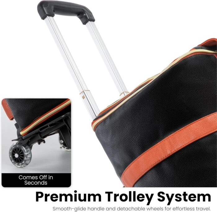 1746971592 luhxe travel convertible carry on garment roller bag with shoe pouch detachable shoulder strap charcoal.jpg