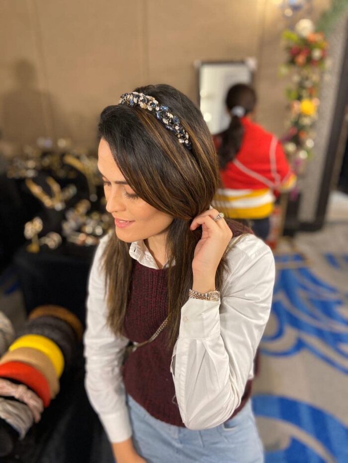 1746986503 rosemary headband for women girls easy to wear modern stylish designer trendy hair accessories blue.jpg