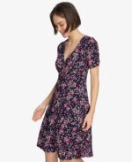 1746993148 tommy hilfiger womens ruched short sleeve v neck a line mini dress.jpg