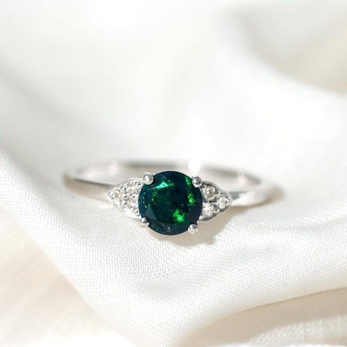 1746997496 real black opal 6 mm round engagement ring aaa quality opal diamond solitaire ring ideal for gift.jpg
